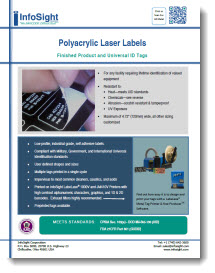 Polyacrylic Laser Labels Brochure