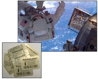 PERMALABEL® Metal Tags in Space